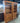 06717 Vintage Solid Wood Display Cabinets with Carved Detailing