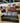 08311 Vintage Black Leather sleeper Sofa with Wooden Arms