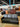 08311 Vintage Black Leather sleeper Sofa with Wooden Arms