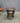 64282 Vintage Glass-Top Wooden End Table