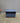 02838 Vintage Blue Wooden Side Table with Storage
