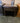 42836 Vintage Dark Wood End Table with Drawer