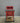 06532 Vintage Red Wooden Cabinet with Stone Top