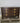 25051 Vintage Dark Wood Six-Drawer Chest with Brass Handles