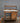 90540 Rustic Wooden Potting Bench with Metal Top
