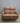 77194 Brown Leather Reclining Loveseat with Console