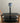 85129 Sleek Black Glass TV Stand with Mount