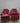 80526 Vintage Burgundy Velvet Armchairs