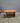 64078 Vintage Wooden Coffee Table with Decorative Side Panel