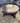 57917 Round Wooden Coffee Table with Dark Finish