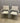 72495 Set of Two Modern Outdoor Aluminum Chairs