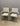 72495 Set of Two Modern Outdoor Aluminum Chairs