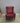 22436 Plush Burgundy Accent Chair with Nailhead Trim