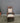 22572 Vintage Wooden Rocking Chair with Chevron Upholstery