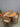 10099 Rustic Wood Dining Table Set with Slate Inlay and Cushioned Chairs