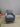 90619 Blue Geometric Pattern Swivel Armchair