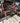 00541 *set* Hand-Painted Wooden Chairs with Upholstered Seats