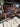 00541 *set* Hand-Painted Wooden Chairs with Upholstered Seats