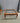 66990 Vintage Wooden Glass-Top Coffee Table