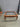66990 Vintage Wooden Glass-Top Coffee Table