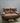 75101 Brown Leather Reclining Loveseat
