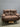 75101 Brown Leather Reclining Loveseat