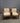 19286 Pair of Wooden Armchairs with Cushions