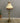 90252 Vintage Brass Floor Lamp with Beige Fringe Shade