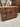 27037 Elegant Dark Wood Kitchen Cabinet with Bronze Handles