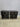 97732 Black Wooden Nightstands with Silver Handles - Set of 2