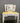 50712 Vintage White Vanity Table with Tri-Fold Mirror