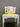 50712 Vintage White Vanity Table with Tri-Fold Mirror