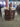 83381 Vintage Dark Wood Corner Cabinet