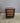 51426 Vintage Dark Wood Nightstand with Woven Drawer Fronts