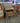 36057 Vintage Wooden Side Table with Built-In Shelf