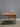 34931 Vintage Wooden Sewing Machine Table with Built-In Sewing Machine