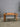 71637 Vintage Wooden Console Table with Inlaid Leather