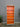 43504 Modern Orange and White Bookshelf