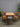 60010 Vintage Wooden Dining Table Set with Two Chairs