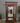 09256-ND Antique Cherry Wood Display Cabinet with Mirrored Doors