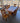 32139 Rustic Wooden Dining Set with Carved Chairs