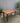 39545 Vintage Solid Wood Dining Table with Red Legs