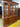 27842 Vintage Wooden Hutch Cabinet with Glass Doors