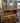 26091 Antique Oak China Cabinet with Glass Doors