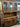 26091 Antique Oak China Cabinet with Glass Doors