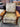 26913 Tropical Patterned Wooden Armchair