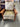 30361 Rustic Tropical Print Armchair