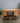 50009 Vintage Oak Wood Desk with Six Drawers