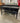 80040 Sturdy Black Metal Workshop Table with Drawers
