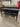 80040 Sturdy Black Metal Workshop Table with Drawers